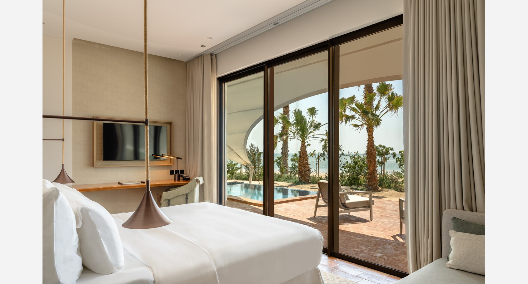 Relaxing in A tranquil oasis