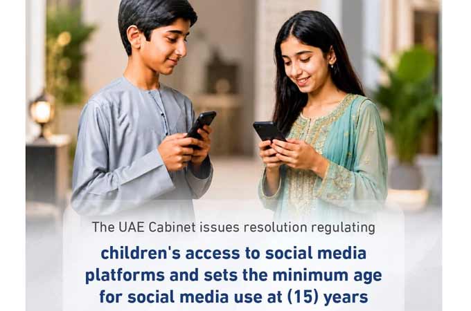 UAE bans children below 15 years from access to social media
