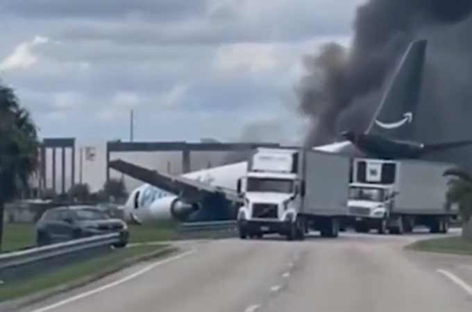 Five killed as Amazon cargo plane crashes at Miami airport