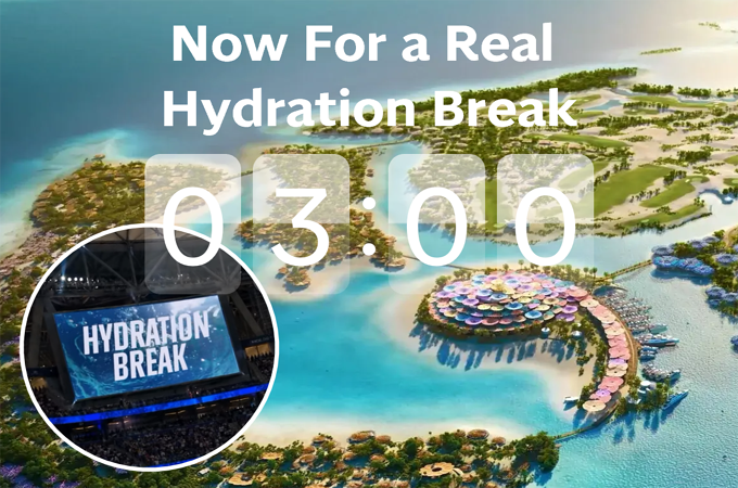 Saudi turned hydration breaks into travel inspiration