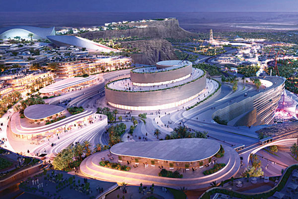 Urban visualization of Qiddiya City