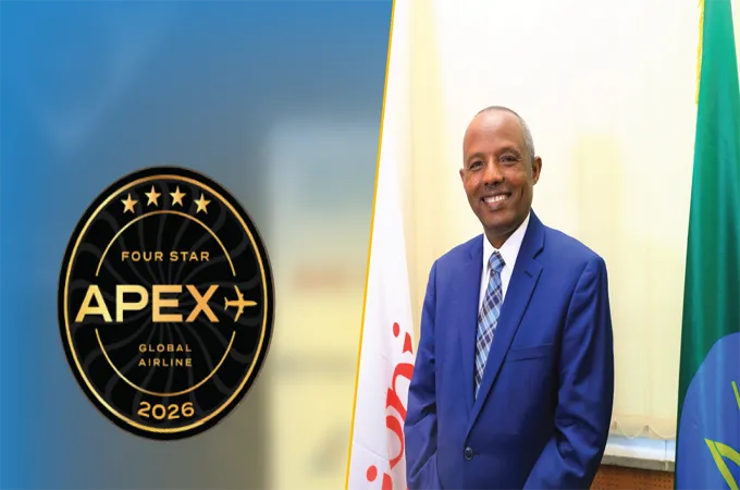 Ethiopian Airlines honoured as 2026 Four Star Global Airline