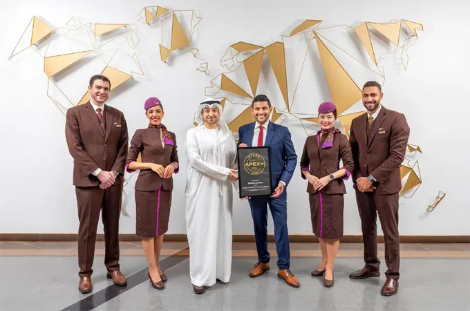 Etihad Airways named five-star global airline