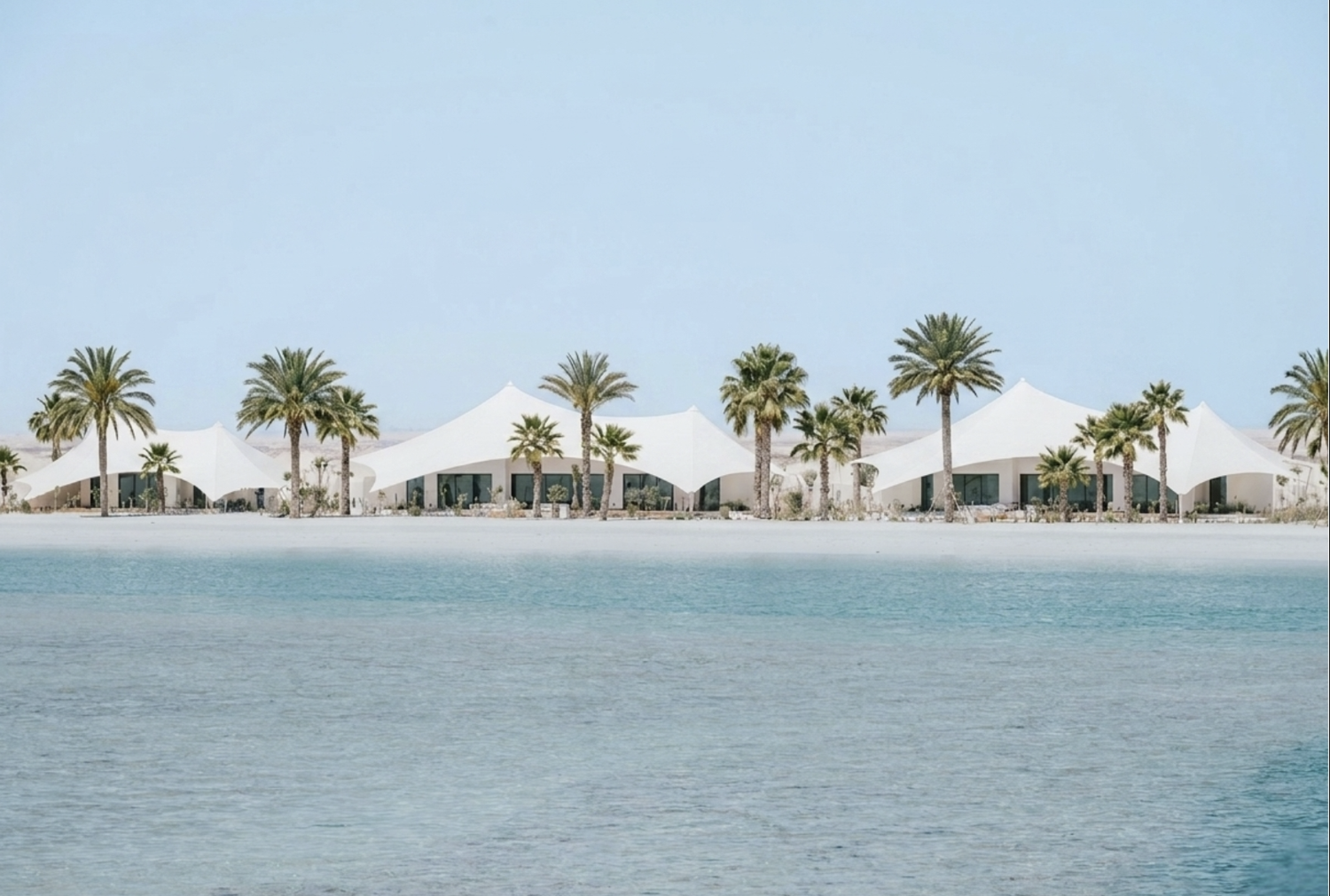 Breathtaking: View of the seafront villas