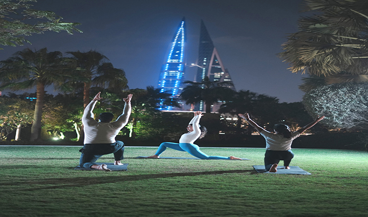 Calm: Restore balance with the hotel’s yoga sessions
