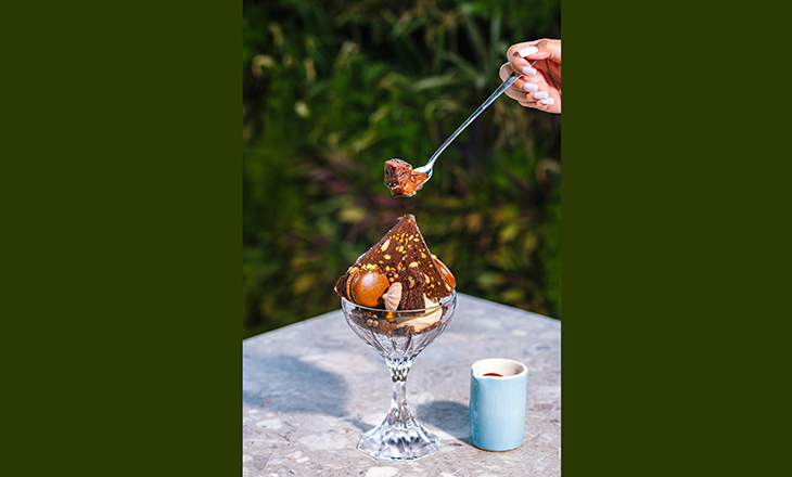Chilled: Decadent gelato at the hotel