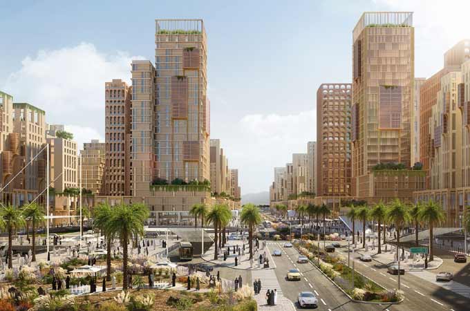 A rendering of Rua Al Madinah project 