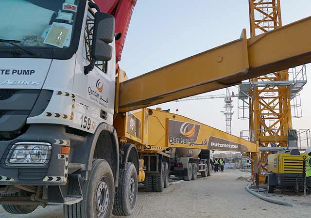 Qanbar Ready Mix ... well equipped to supply a diverse range of projects in the kingdom.