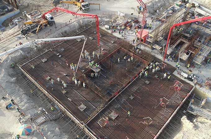 Qanbar Ready Mix has supplied many of the major projects in Saudi Arabia with millions of cubic metres of concrete.