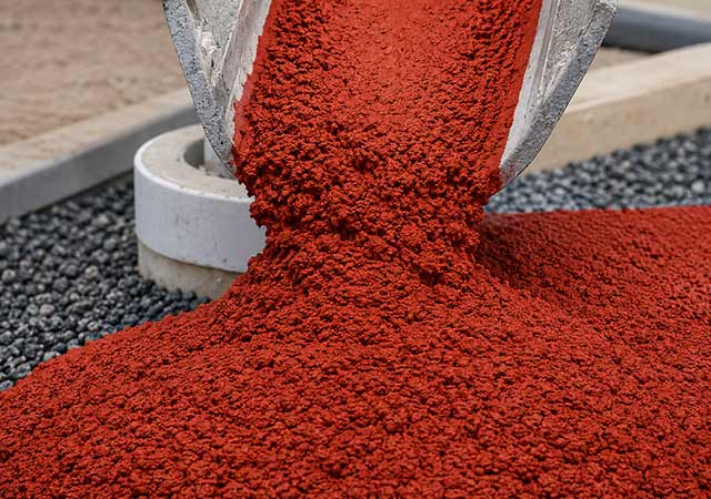 QRM offers a wide range of concrete products including coloured concrete.
