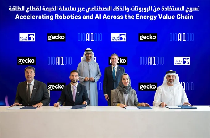 Adnoc, Gecko Robotics ink three deals to enhance AI, robotics training
