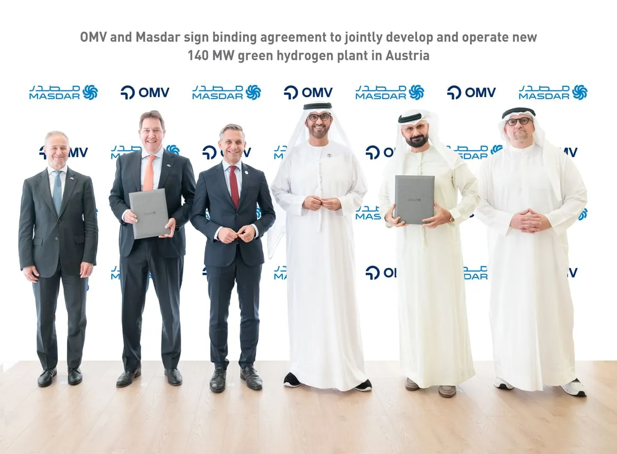 Masdar, OMV to set up JV for 140MW green hydrogen plant in Austria