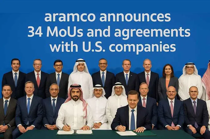 Aramco Group firms seal $30bn agreements, MoUs with US firms