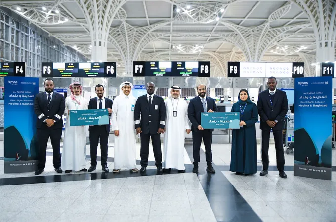 flynas launches its first direct flight between Madinah-Baghdad