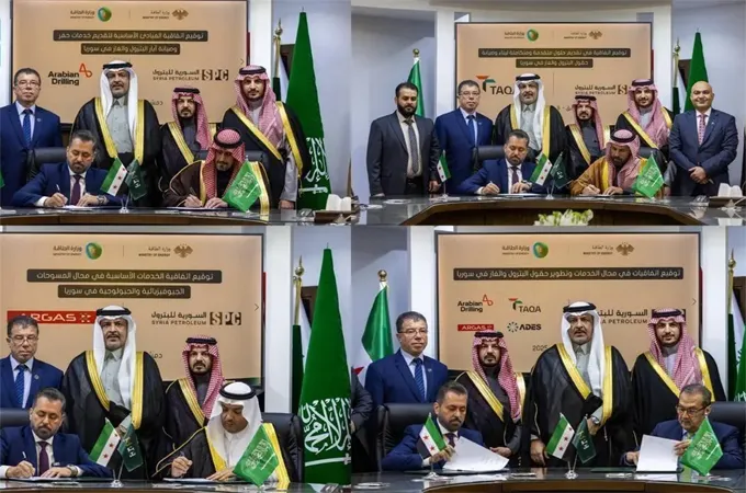 Four Saudi firms sign agreements to develop Syrian O&G fields