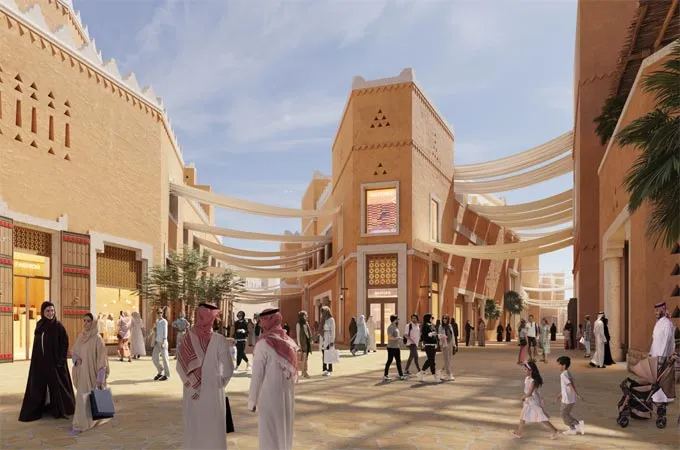 Work progresses on shopping destination Diriyah Square