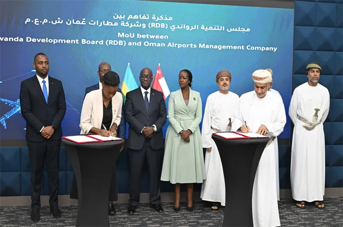 Oman, Rwanda sign MoU on airport, aviation cooperation