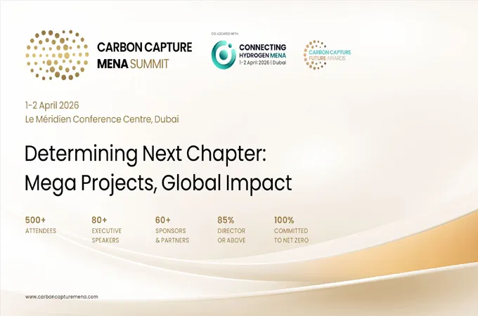 CCMS2026 to discuss carbon capture innovation in Mena