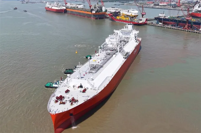 China delivers largest domestically built LNG carrier