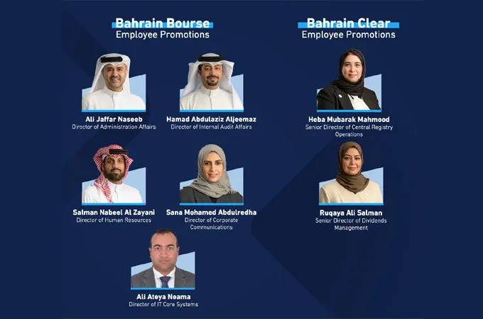 Bahrain Bourse, BHC announces key promotions
