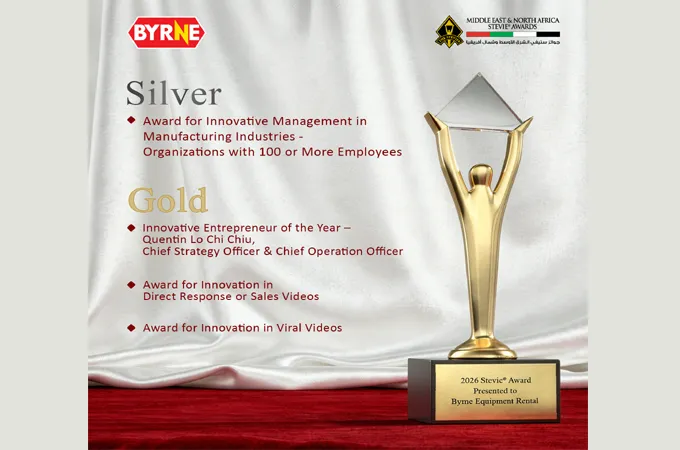 Byrne Group wins nine Stevie Awards at 2026 Mena ceremony