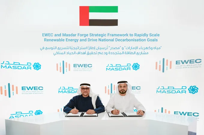 EWEC, Masdar tie-up to rapidly scale up renewable energy projects 