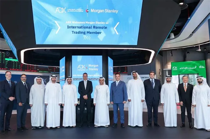ADX welcomes Morgan Stanley as first international investment bank remote trading member