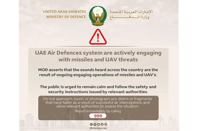 Iranian missile, drone attacks on UAE continue