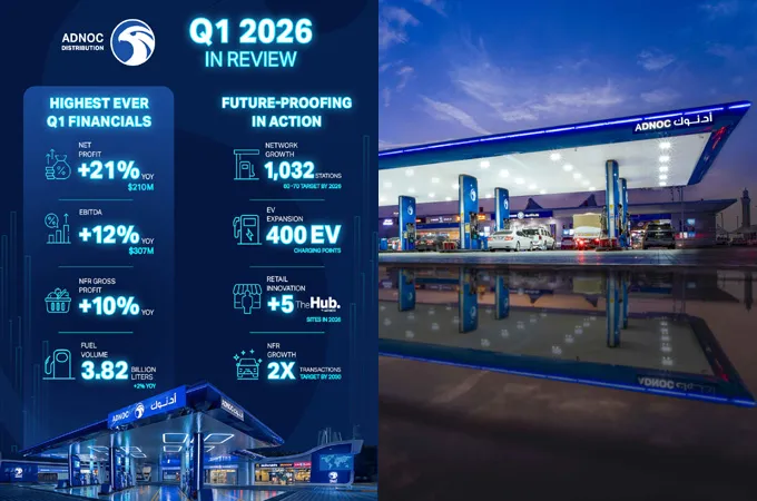 Adnoc Distribution delivers 21pc net profit growth in Q1 2026