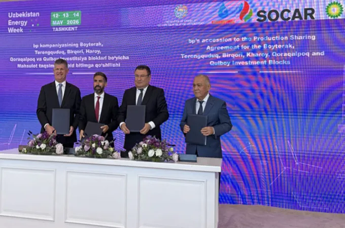 bp signs PSA covering six exploration blocks in North Ustyurt, Uzbekistan