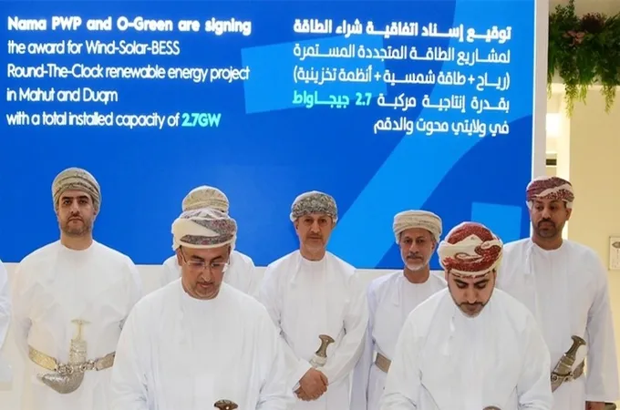 Nama, O-Green launch 2.7 GW continuous renewables project in Oman