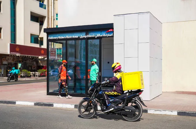 RTA readies AC rest areas for delivery bike riders ahead of summer