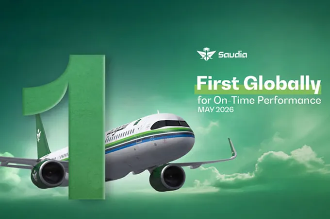 Saudia tops global on-time performance in May 2026
