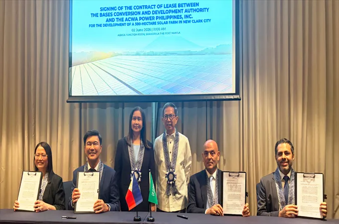 Acwa, BCDA advance 500 MW clean energy project in Philippines