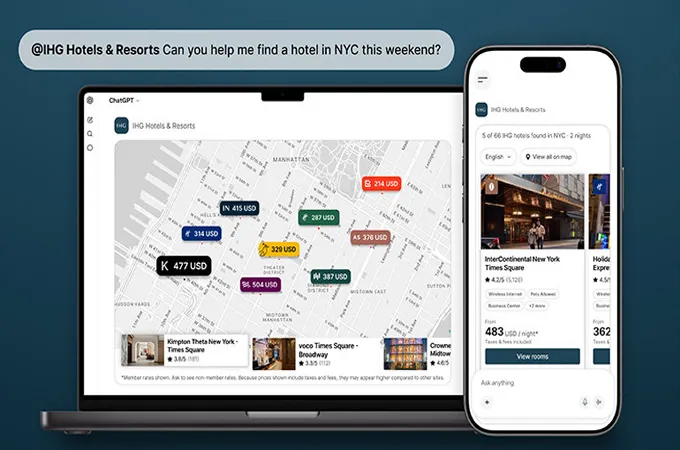 IHG launches ChatGPT app for hotel search, booking