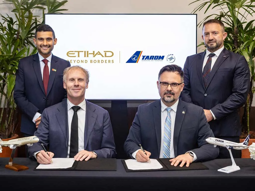 Etihad, Romania's TAROM sign codeshare deal