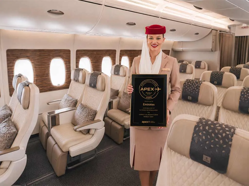 Emirates crowned ‘Best Overall Airline in the Middle East’ at APEX Awards