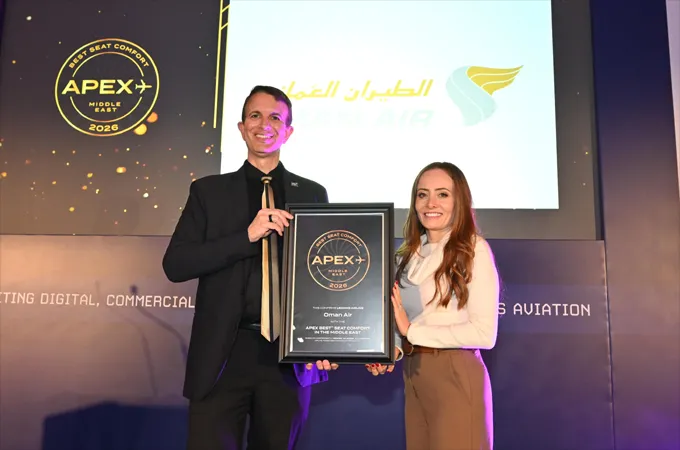Oman Air wins APEX Best Seat Comfort Award 2026