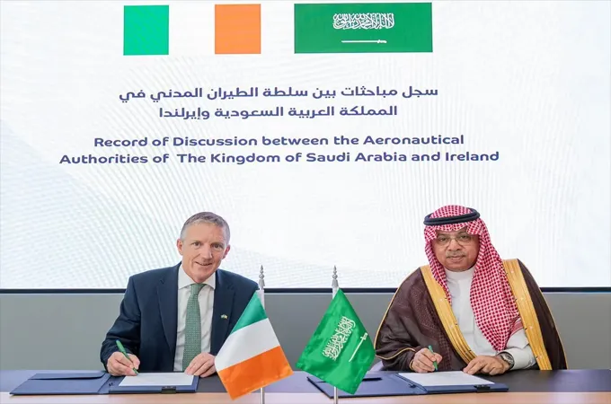 Saudi Arabia, Ireland sign air transport cooperation agreement