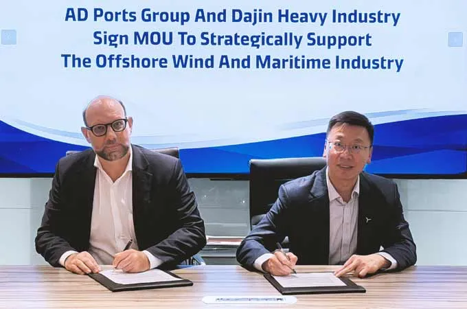AD Ports, Dajin Heavy Industry to explore offshore wind and maritime opportunities