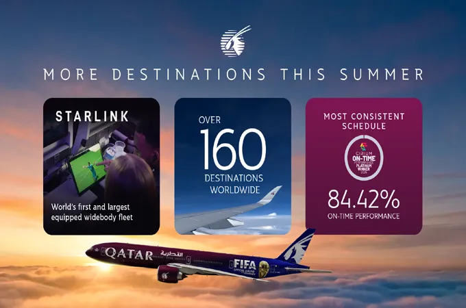 Qatar Airways adds 26 destinations in major summer 2026 expansion