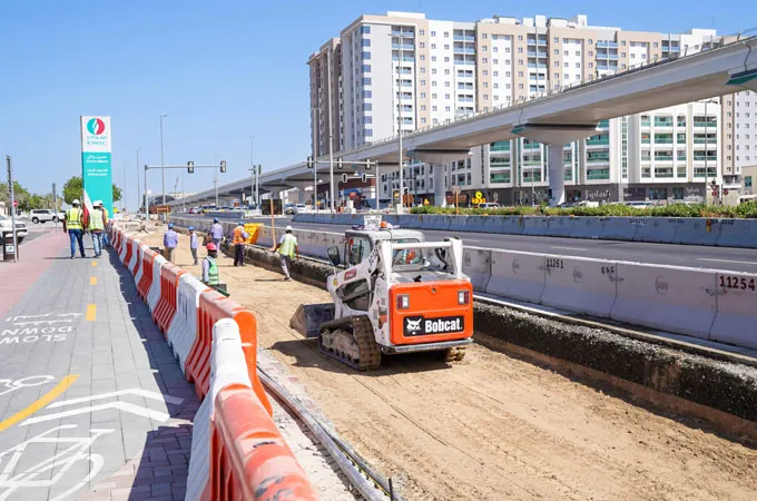 Dubai Bus and Taxi Lanes Project 30pc complete