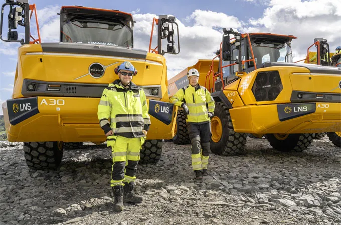 Volvo CE delivers first A30 Electric for use at hydropower project 