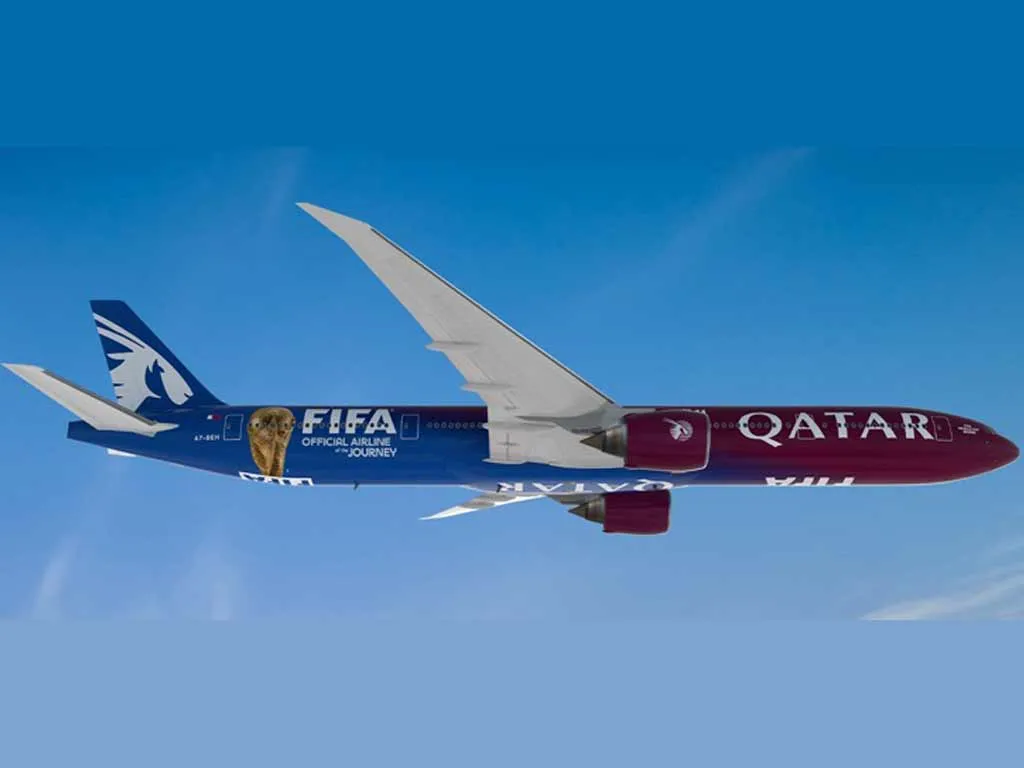 Qatar Airways to showcase its FIFA livery aircraft at  Farnborough airshow