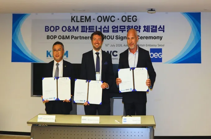 Energy firms join forces on South Korea offshore wind services