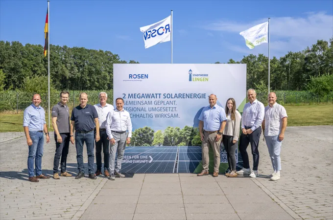 Rosen Group completes 2 MW solar project at Lingen site