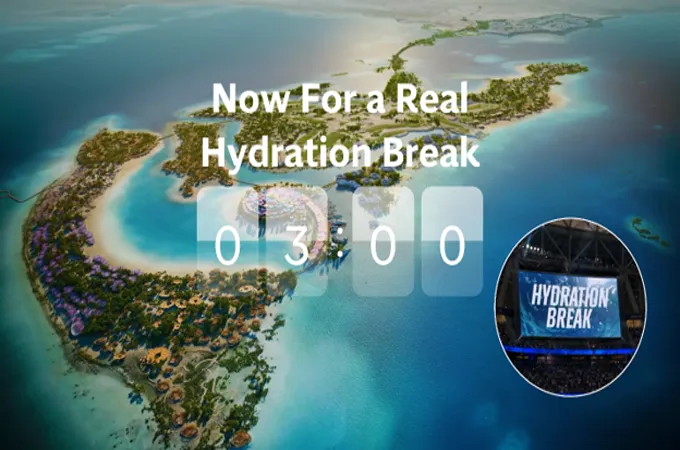 Saudi Tourism Authority turns FIFA hydration breaks into live travel giveaway