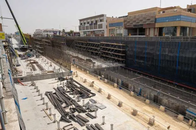 Work in full swing on King Abdulaziz Road underpass