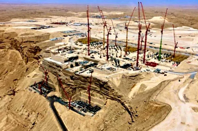 Work in full swing on Prince Mohammed stadium at Qiddiya City 