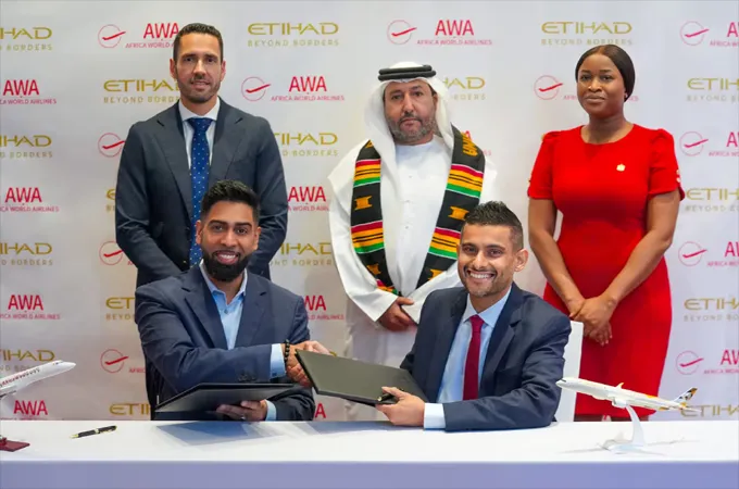 Etihad Airways, Africa World Airlines sign strategic partnership